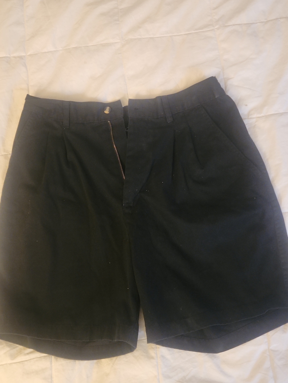 Puritan Black Flat-Front Men's Chino Shorts